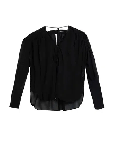Dondup Woman Top Black Size 8 Viscose