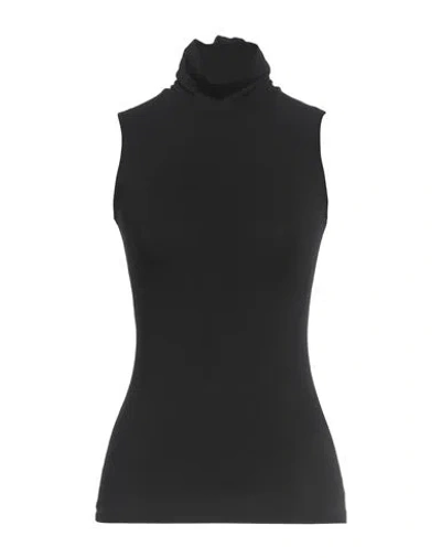Dondup Woman Top Black Size L Modal, Cashmere, Elastane