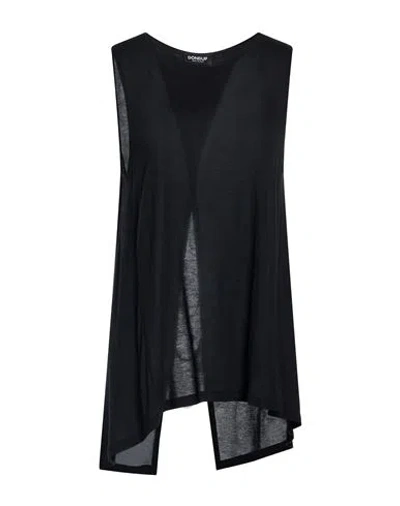 Dondup Woman Top Black Size L Viscose, Modal, Silk