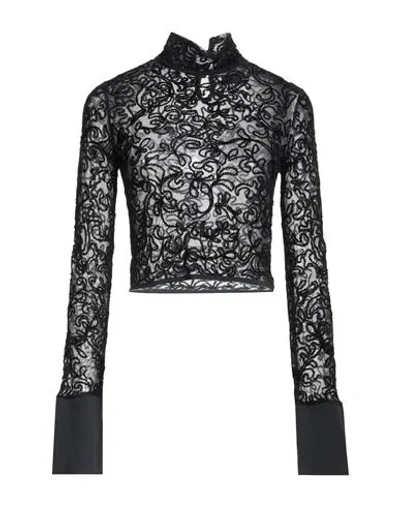 Dondup Woman Top Black Size M Polyamide, Elastane