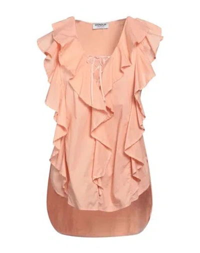 Dondup Woman Top Blush Size M Cotton, Viscose In Pink