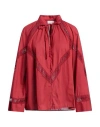 Dondup Woman Top Brick Red Size 12 Cotton