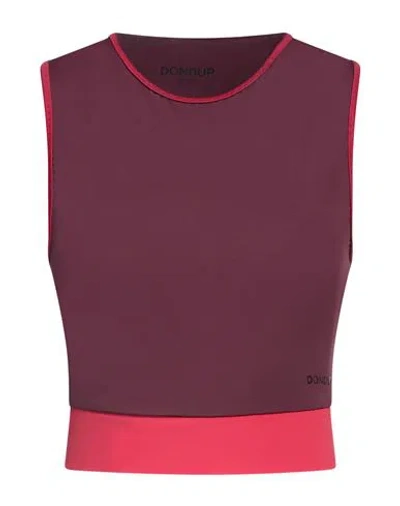 Dondup Woman Top Plum Size M Polyamide, Elastane In Purple