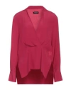 Dondup Woman Top Garnet Size 6 Acetate, Silk In Red