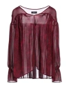 Dondup Woman Top Garnet Size 6 Viscose In Red