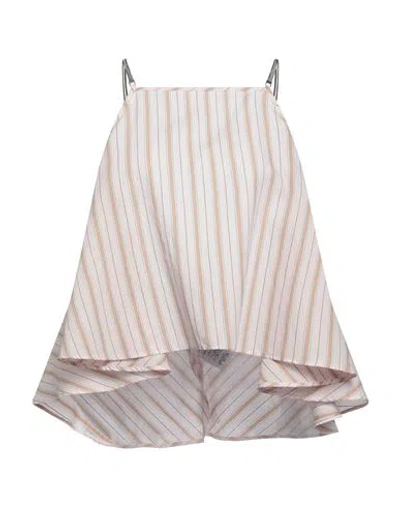 Dondup Woman Top Light Pink Size 6 Cotton, Polyamide