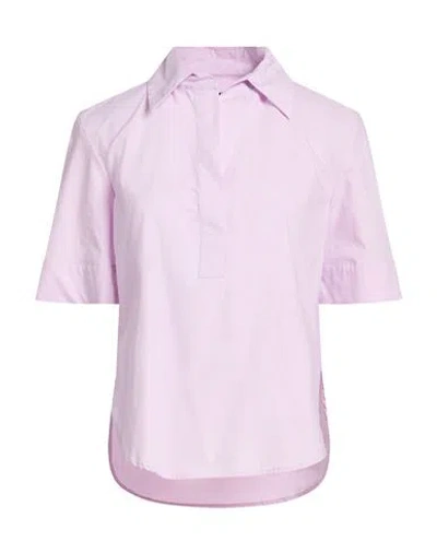 Dondup Woman Top Lilac Size 6 Cotton In Purple
