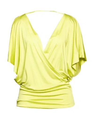 Dondup Woman Top Lime Green Size M Viscose