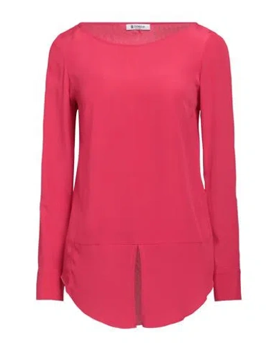 Dondup Woman Top Magenta Size 4 Viscose, Silk In Red