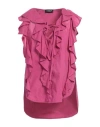 Dondup Woman Top Mauve Size S Cotton In Purple