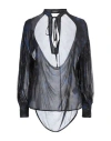 Dondup Woman Top Navy Size 6 Viscose In Navy