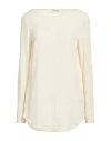 Dondup Woman Top Off White Size 8 Viscose, Silk