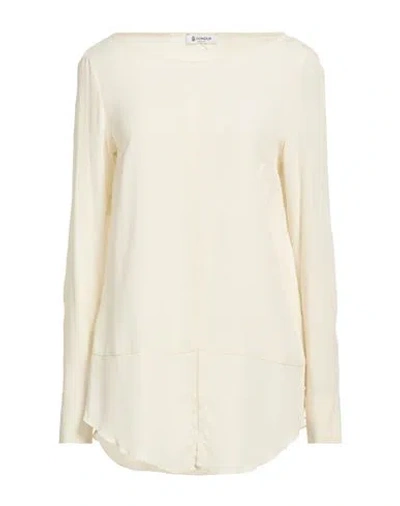 Dondup Woman Top Off White Size 8 Viscose, Silk