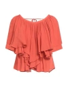 Dondup Woman Top Orange Size 4 Viscose In Green