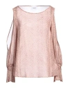 Dondup Woman Top Pastel Pink Size 6 Viscose In Pink