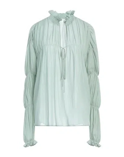 Dondup Woman Top Sage Green Size 10 Viscose In Sage Green