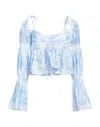 Dondup Blouses In Sky Blue