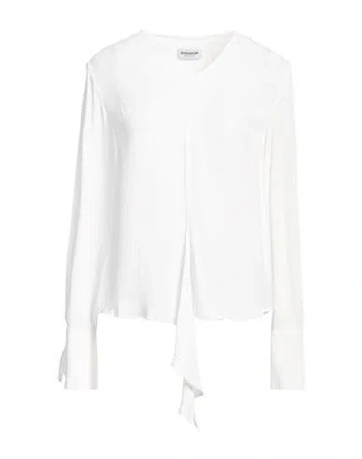 Dondup Woman Top White Size 2 Viscose