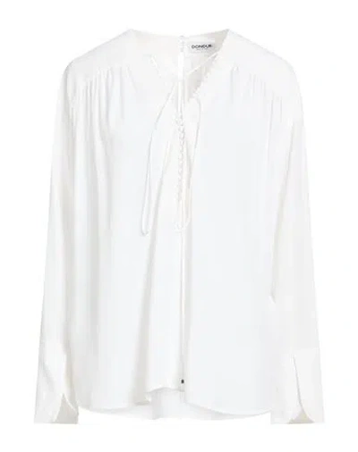 Dondup Woman Top White Size 6 Viscose