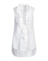 Dondup Ruched Blouse In White