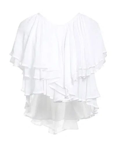 Dondup Woman Top White Size 6 Viscose