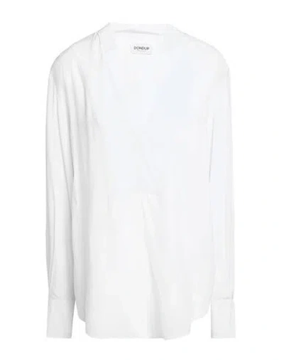 Dondup Woman Top White Size 6 Viscose