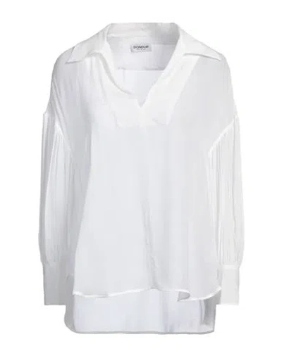 Dondup Woman Top White Size 8 Viscose