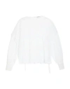 Dondup Woman Top White Size M Viscose, Polyamide, Polyester In White