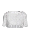 Dondup Woman Top White Size M Viscose, Polyester In White