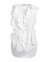 Dondup Woman Top White Size S Cotton