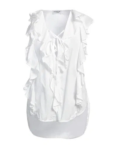 Dondup Woman Top White Size S Cotton