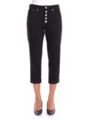Dondup Woman Trousers Dp268b Gse043ptd 999 Pants Koons Bott Jewel Black