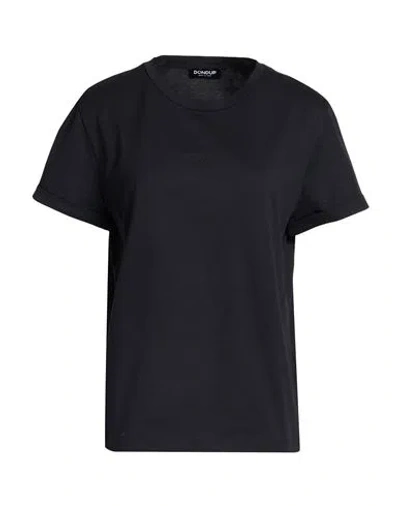 Dondup Woman T-shirt Black Size L Cotton