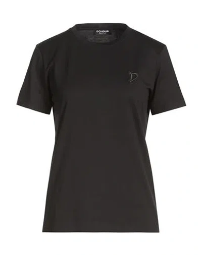 Dondup Woman T-shirt Black Size L Cotton