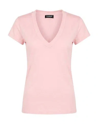 Dondup Woman T-shirt Pink Size S Cotton