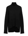 Dondup Woman Turtleneck Black Size 8 Wool
