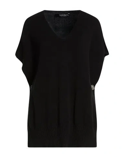 Dondup Woman Turtleneck Black Size M Wool, Silk