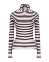 Dondup Woman Turtleneck Off White Size 10 Merino Wool In Off White