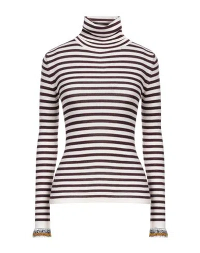 Dondup Woman Turtleneck Off White Size 10 Merino Wool