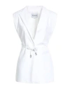 Dondup Woman Vest White Size 8 Viscose, Polyamide, Elastane In White