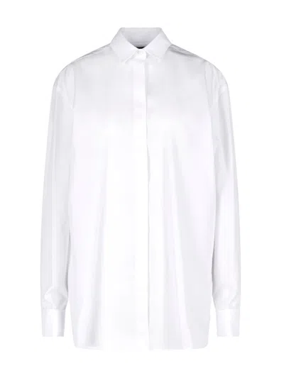 Dondup Erotica Long Sleeved Buttoned Shirt In White