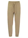 Dondup Alba - Cotton Jogger Trousers In Hazelnut
