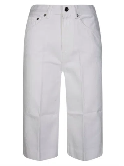 Dondup Women's Bermuda Shorts - Mini Style In Bianco
