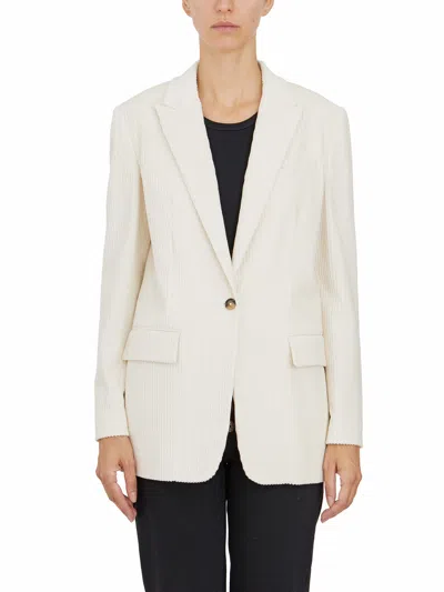Dondup Women's Blazer Monopetto In Cream