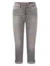 Dondup Koons - Loose Cotton Jeans In Grey