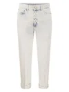 Dondup Women's Koons - Loose Jeans With Jewelled Buttons In White