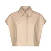 Dondup Women's Shirts  - Shirt - Beige In Nude