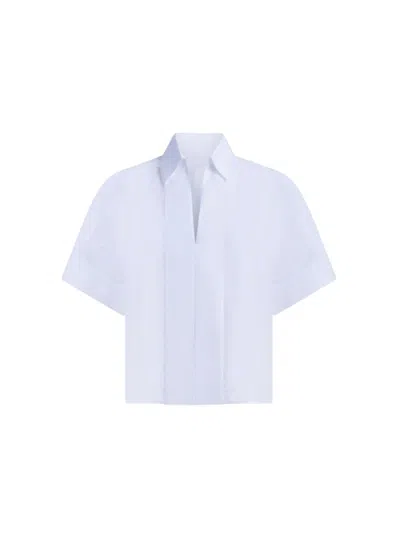 Dondup Women's Shirts  - Shirt In Gabardina Dyed Wire - Blue