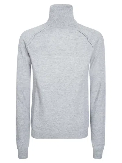 Dondup Roll-neck Sweater In Gray