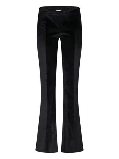 Dondup Women's Stretch Cotton-viscose Trousers In Black